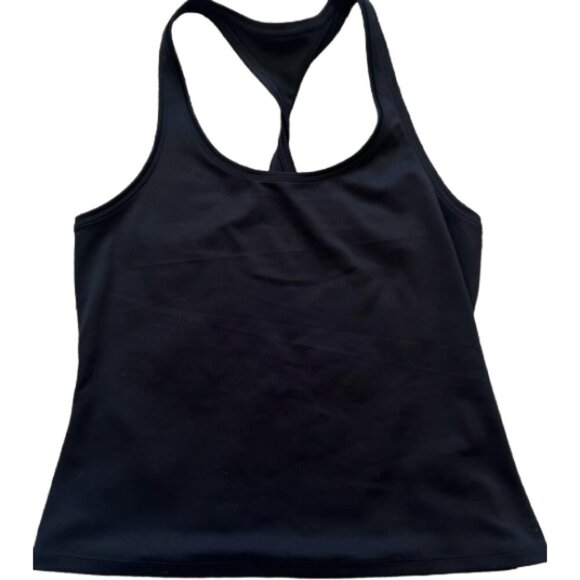 NWT The North Face Black Active Ribbed Stretch Racerback Tank L Yoga Running Gym - Picture 4 of 9